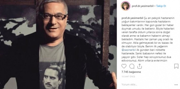 Er is nieuws van Mehmet Ali Erbil, die al 2 maanden op de intensive care ligt!