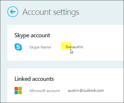 Skype naam