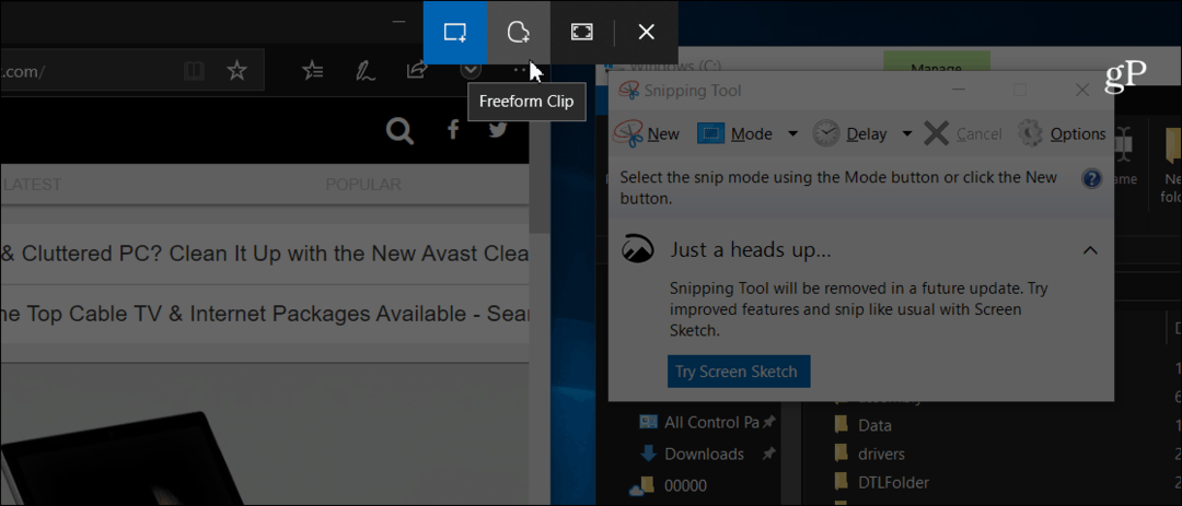 Grijp en annoteer screenshots met de nieuwe Snip & Sketch Tool op Windows 10