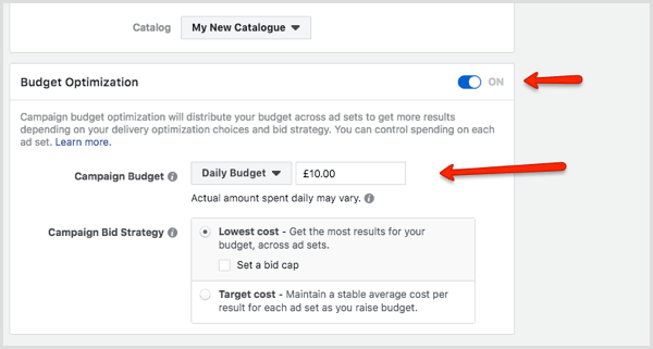 Budgetoptimalisatie in Facebook Ads Manager