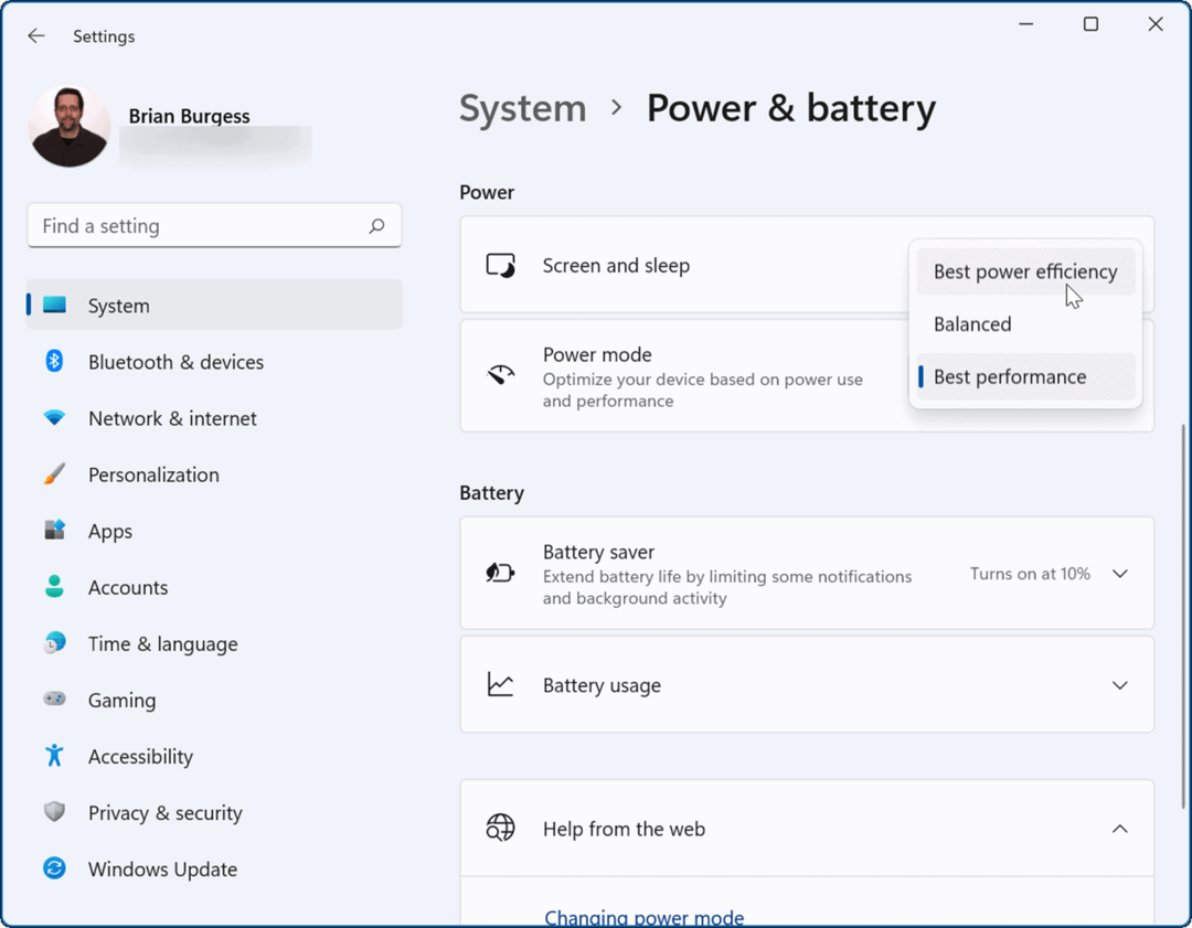 De energiemodus van Windows 11 verbetert de levensduur van de batterij op Windows 11