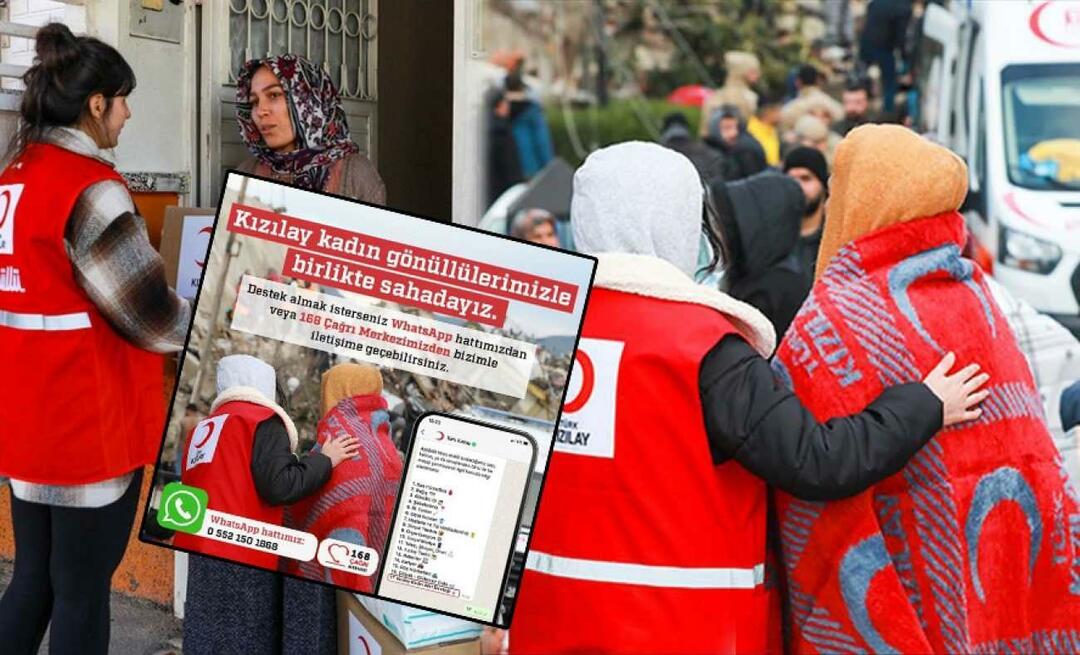 Een nieuwe doorbraak van de Turkse Rode Halve Maan: een speciale WhatsApp-lijn opgezet voor slachtoffers van aardbevingen