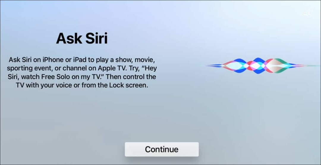 Vraag Siri Apple TV
