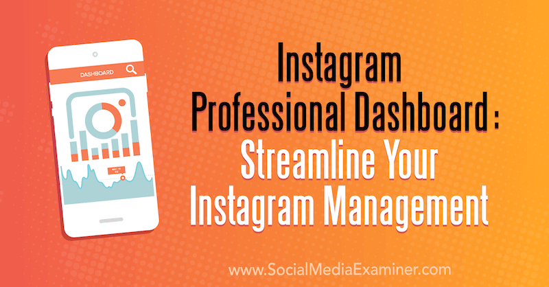 Instagram Professional Dashboard: stroomlijn je Instagram-beheer door Naomi Nakashima op Social Media Examiner.