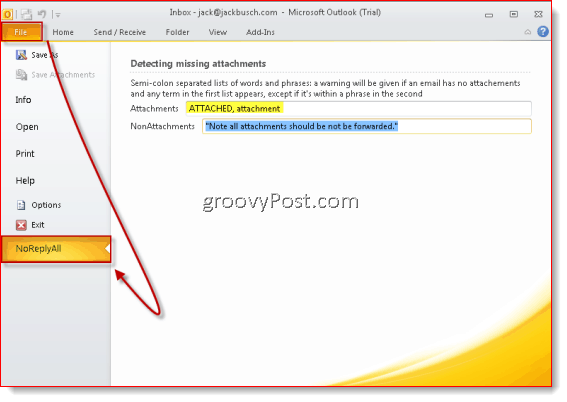 How-to No Reply All toevoegen en niet doorsturen naar Outlook 2007 en Outlook 2010
