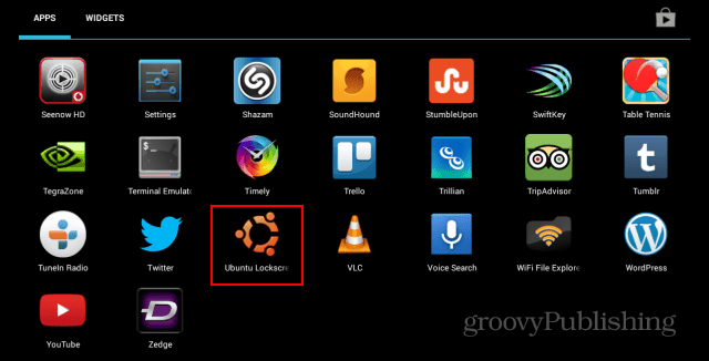 Ubuntu Lockscreen-pictogram