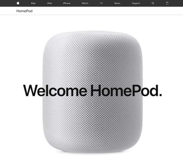 Apple onthult een nieuwe HomePod-luidspreker, bestuurd via natuurlijke spraakinteractie met Siri.