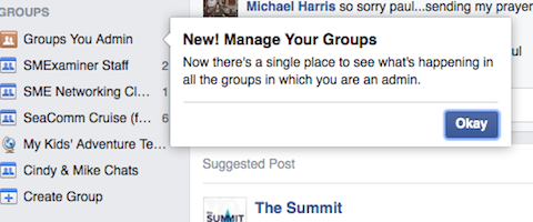 facebook groepen die u beheert