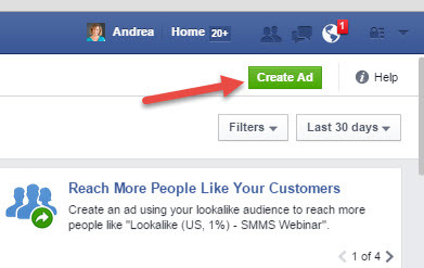 facebook ads manager advertentie creatie