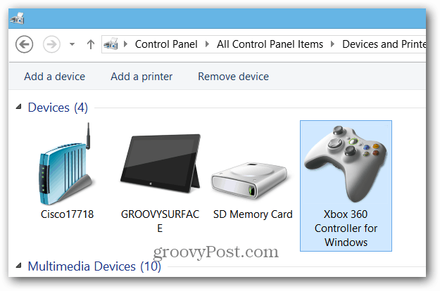 Apparaten en printers voor Xbox-controller