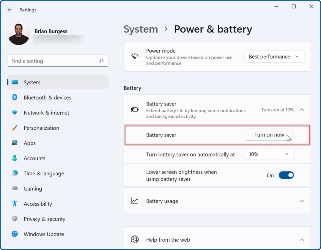 de levensduur van de batterij verbeteren in Windows 11