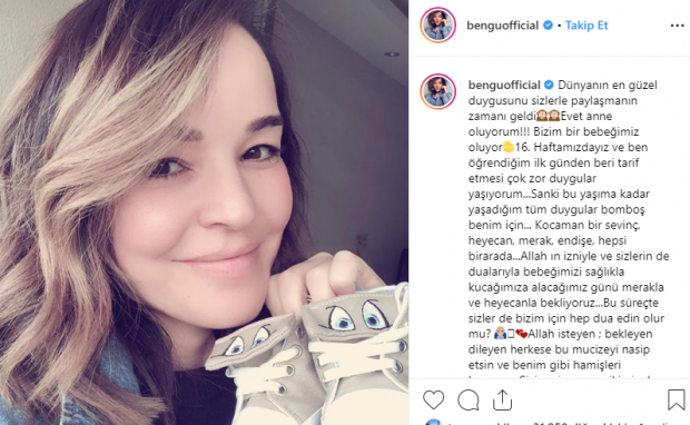 Zangeres Bengü heeft aangekondigd dat ze zwanger is!