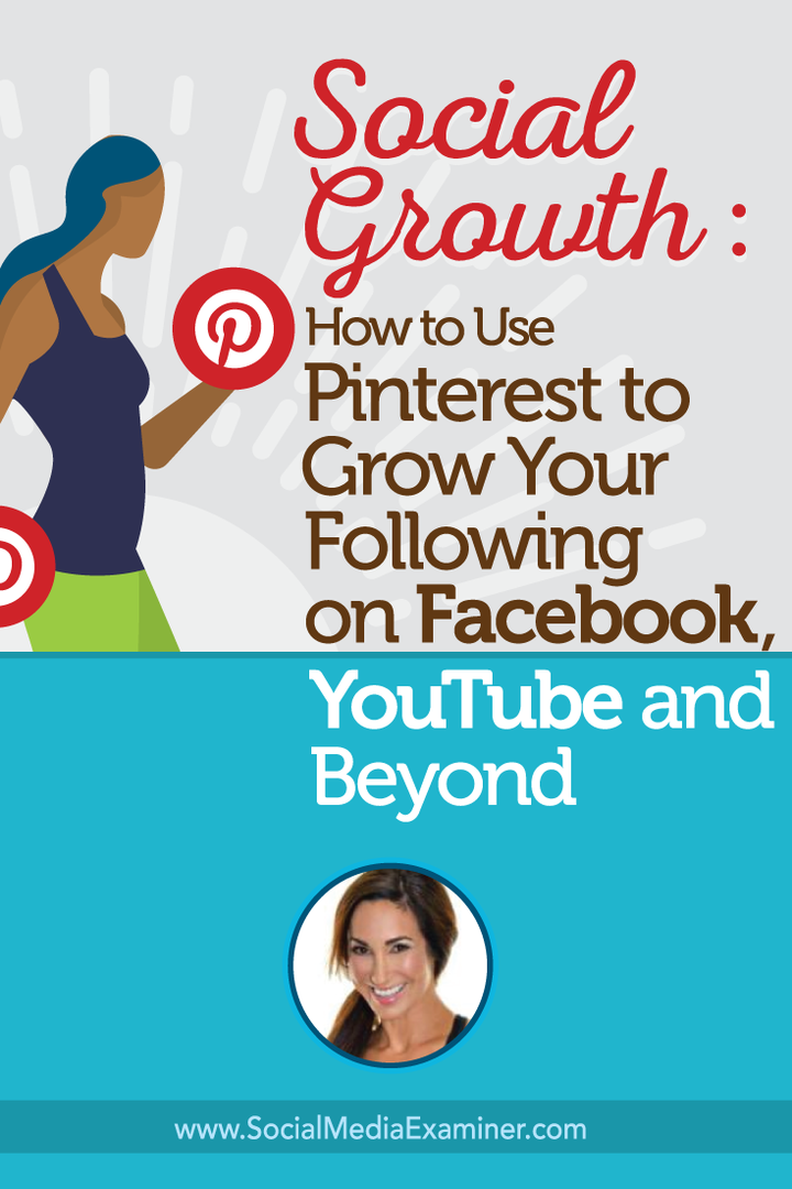 Sociale groei: hoe u Pinterest gebruikt om uw volgers op Facebook, YouTube en verder te laten groeien: Social Media Examiner