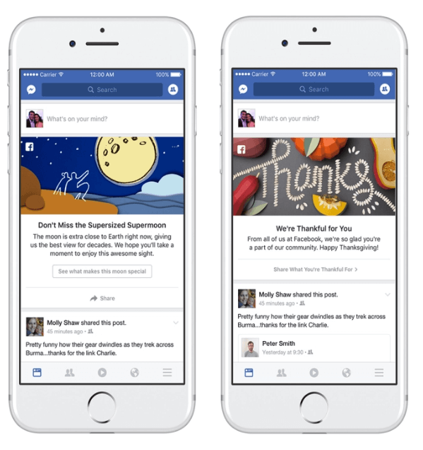 Facebook introduceerde een nieuw marketingprogramma om mensen uit te nodigen om te praten over evenementen en momenten die plaatsvinden in hun gemeenschap en over de hele wereld.
