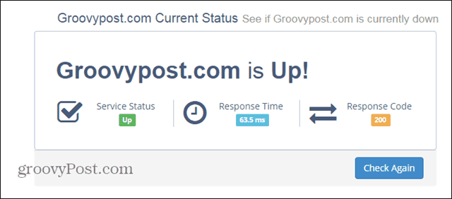Volg de status van een website met CurrentDown