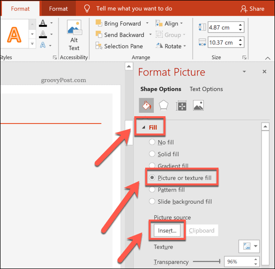 Een afbeelding in een vorm invoegen in PowerPoint