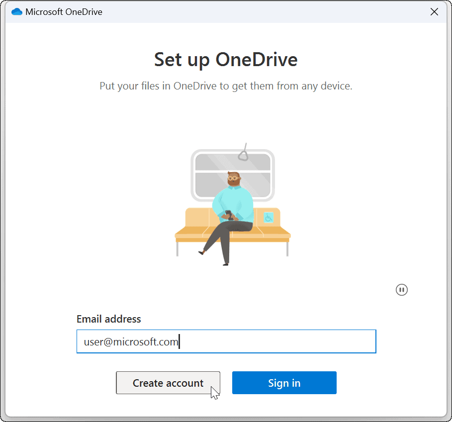 OneDrive-account opnieuw koppelen