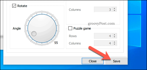 Rotaties opslaan in VLC op Windows