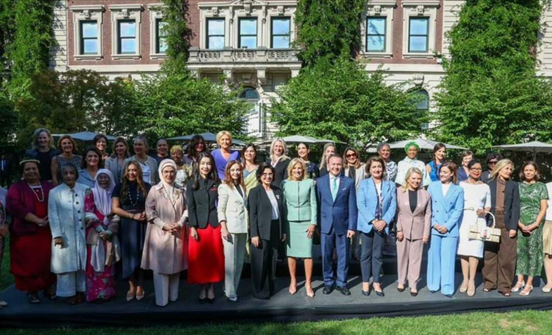 First Lady Erdoğan had een ontmoeting met de vrouwen van de leiders, georganiseerd door Jill Biden!