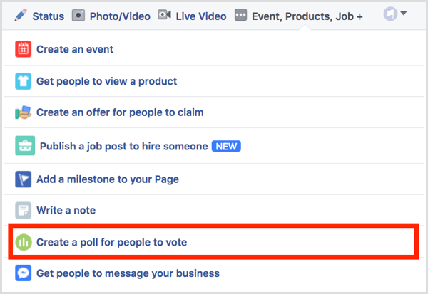 Facebook maakt een poll waarop mensen kunnen stemmen