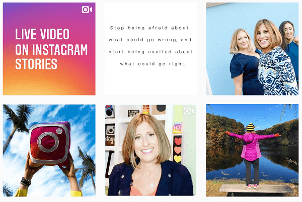 Houd uw inhoud consistent en zorg dat mensen via uw Instagramverhalen naar uw feed gaan.