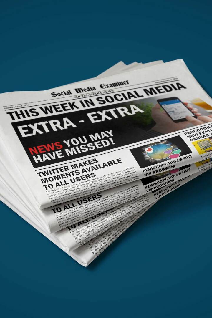 Twitter Moments introduceert Storytelling-functie voor iedereen: deze week in Social Media: Social Media Examiner