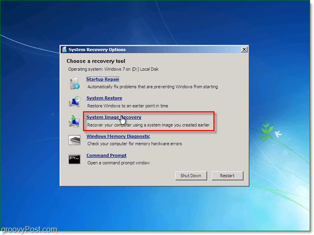 Windows 7 heeft 5 verschillende manieren om uw systeem te herstellen, kies systeemimageherstel