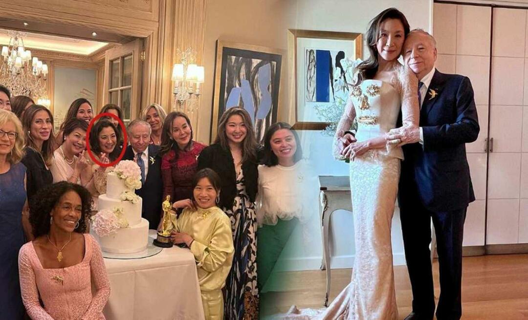 20 jaar later getrouwd! Alle ogen zijn gericht op de grillige trouwjurk van Michelle Yeoh!