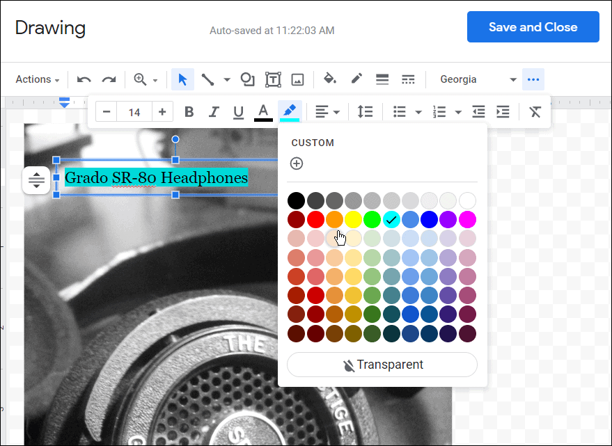 Letterkleur enz. Hoe afbeeldingen in lagen te plaatsen in Google Documenten