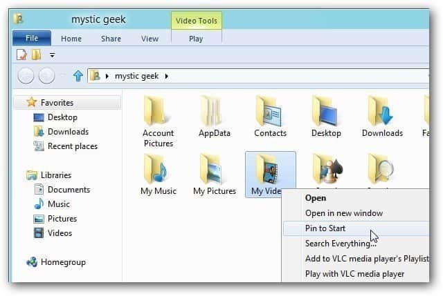 Pin Windows 8 Startscherm-items op het bureaublad