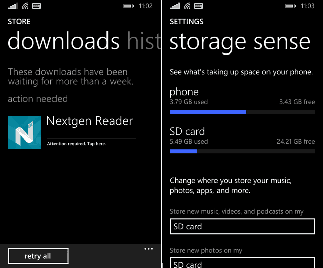 Verplaats apps van SD-kaart naar telefoon op Windows Phone 8.1