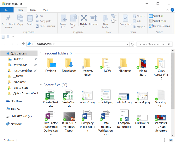Windows 10 Bestandsverkenner