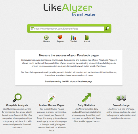 likealyzer startpagina