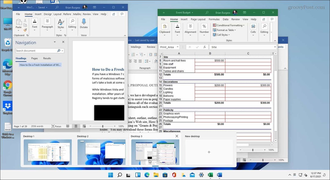 Virtuele desktops gebruiken op Windows 11
