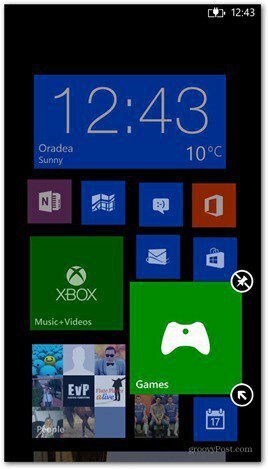 Windows Phone 8 tegels aanpassen 1