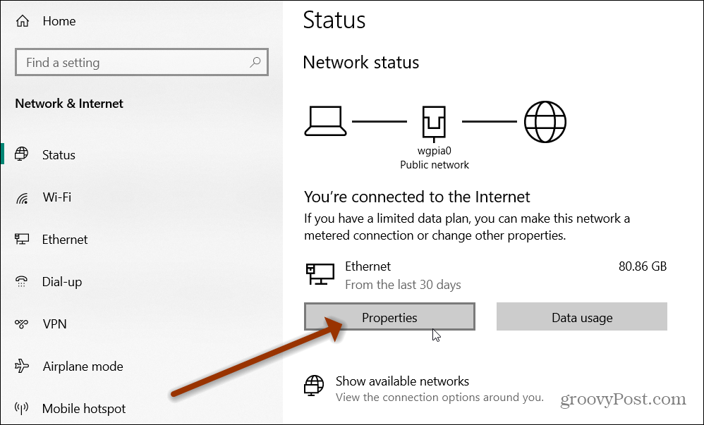Netwerk status