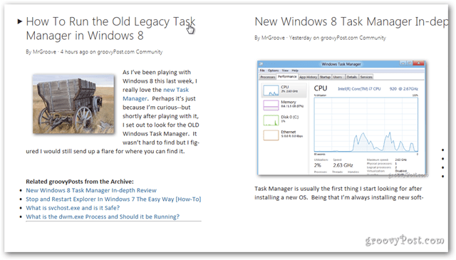 Windows 8-nieuwskoppen details
