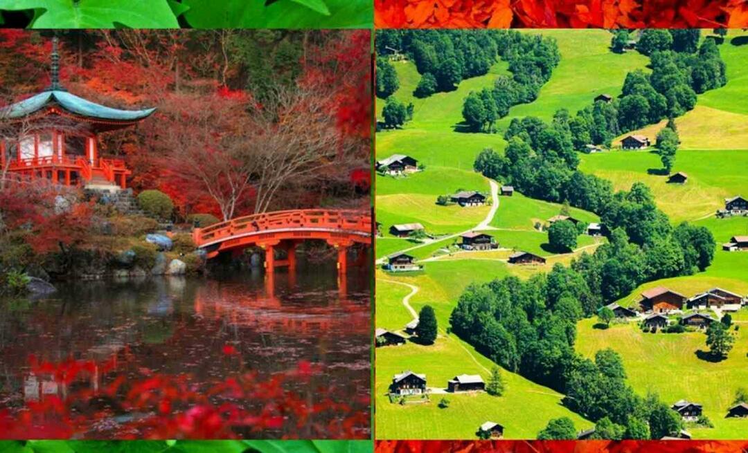Welke landen bezoeken in de herfst? Wat zijn de plekken om in de herfst naar het buitenland te gaan?