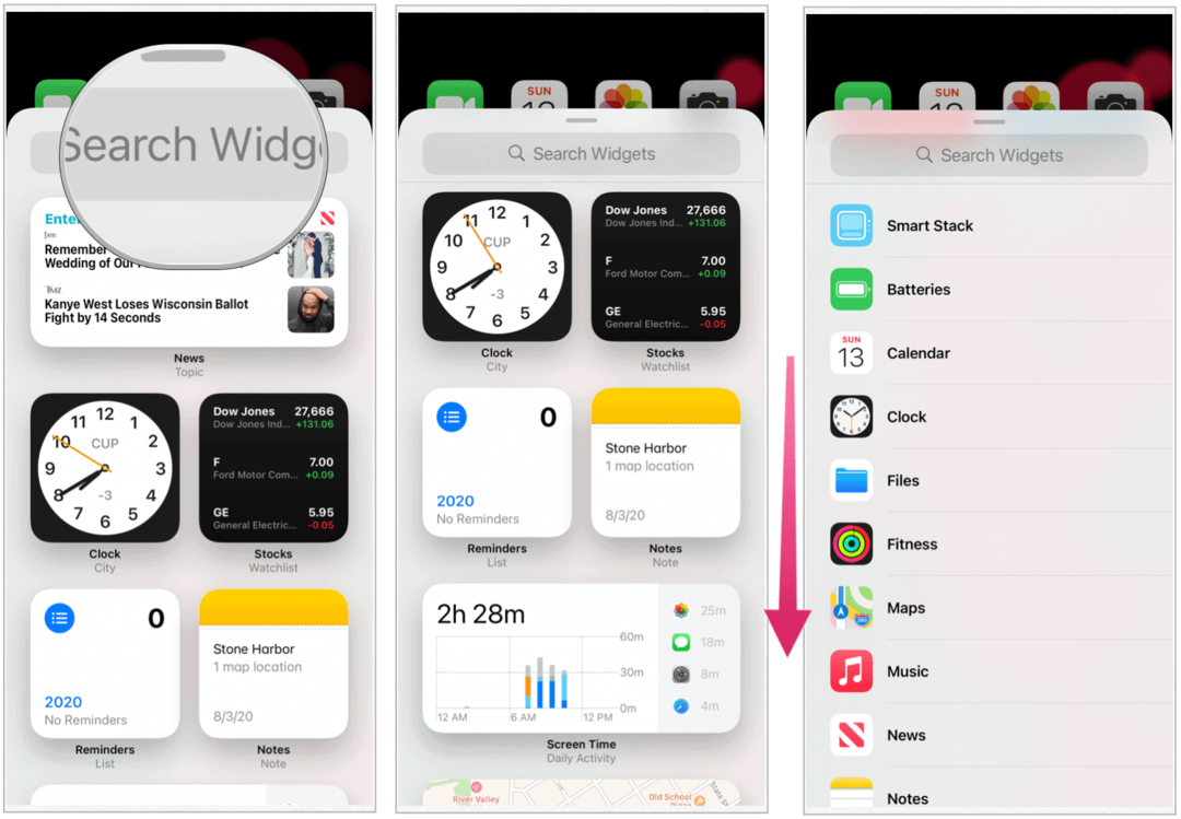 iOS 14 widgets instellen