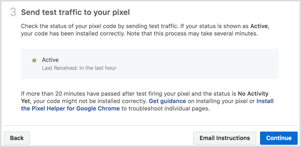Facebook pixel installatie