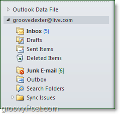 uw live- of hotmail-account toegevoegd aan Outlook via connector