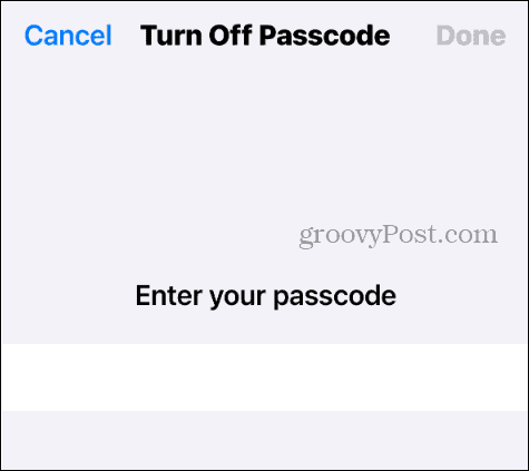 Schakel de toegangscode op uw iPhone uit