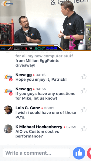 Bij BlizzCon organiseert Newegg een Facebook Live-uitzending over het bouwen van een VR-ready pc.
