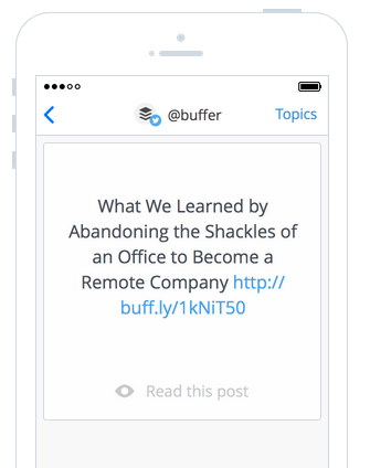 Daily by Buffer is een eenvoudige manier om geweldige inhoud te ontdekken en te delen. 