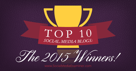topblogs op sociale media van winnaars van 2015