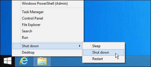 Sluit de Windows 8.1 Start-knop af