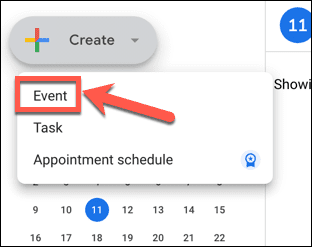 google agenda evenement