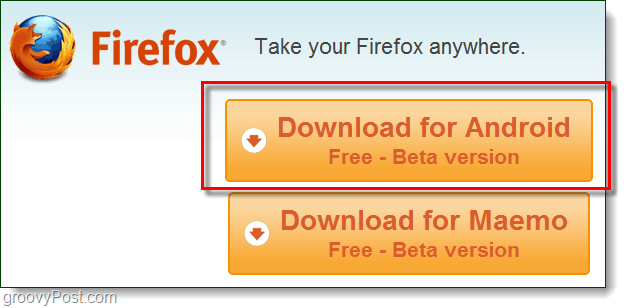 download voor Android Firefox
