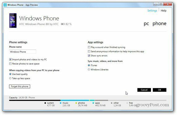 Windows Phone 8 Windows Phone-instellingen
