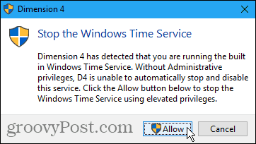 Stop de Windows Time-service